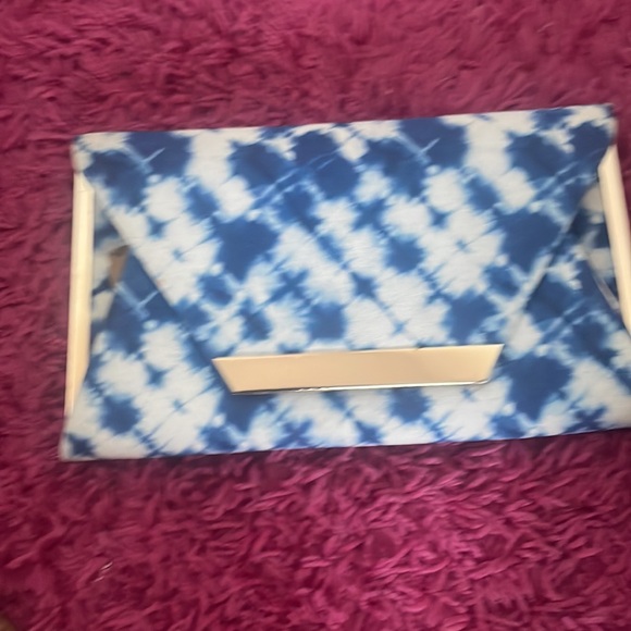 Blue and White Clutch Purse - Picture 5 of 7